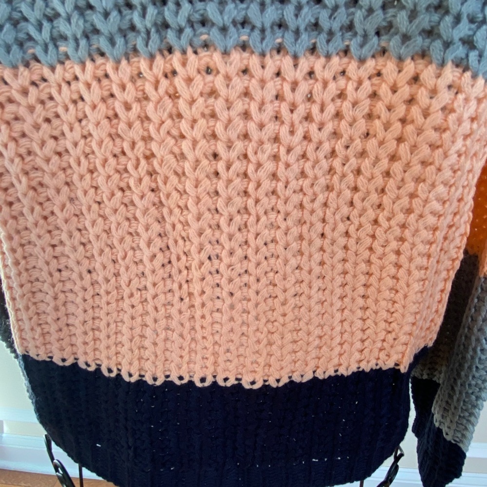 Colorblock Striped Cozy Sweater - Picture 8 of 8